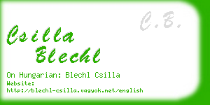 csilla blechl business card